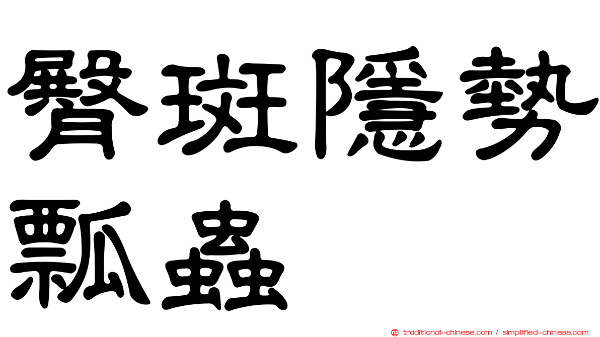臀斑隱勢瓢蟲
