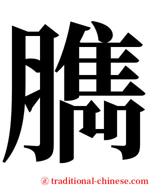 臇 serif font