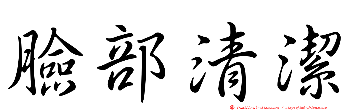 臉部清潔