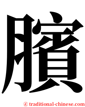 臏 serif font