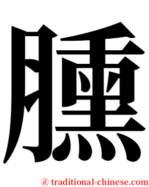 臐 serif font