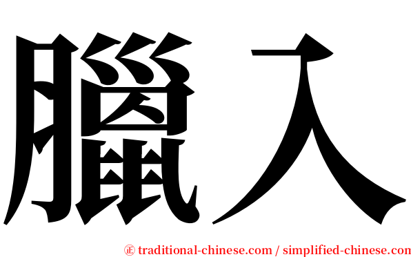 臘入 serif font