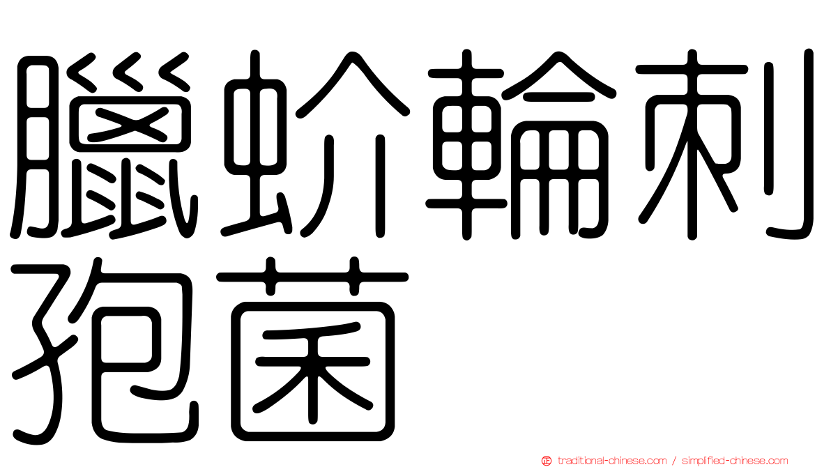 臘蚧輪刺孢菌