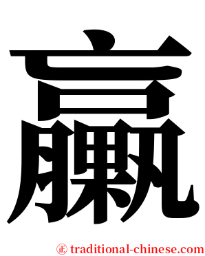 臝 serif font