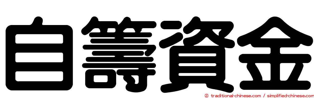 自籌資金