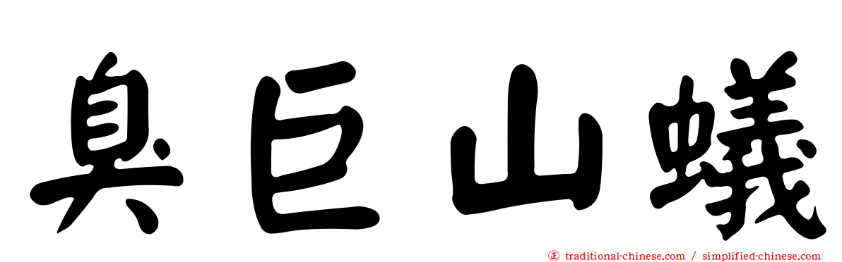 臭巨山蟻