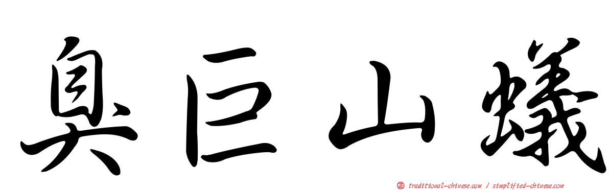 臭巨山蟻