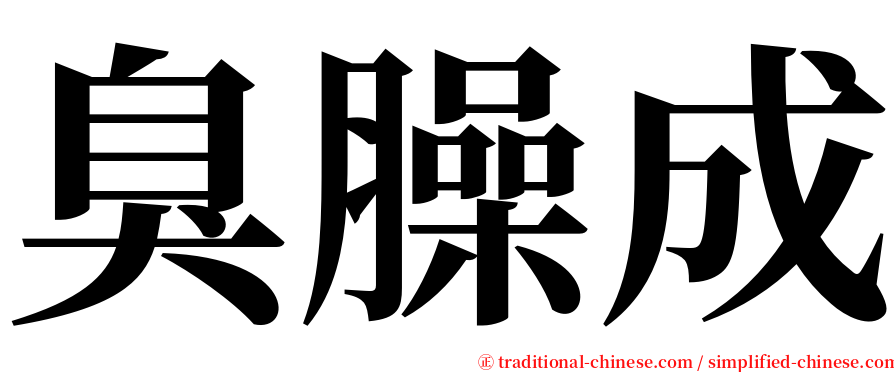 臭臊成 serif font