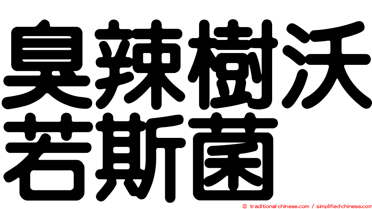 臭辣樹沃若斯菌