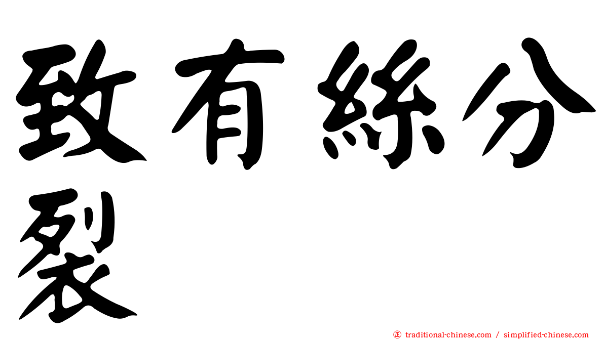 致有絲分裂