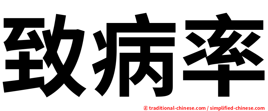 致病率
