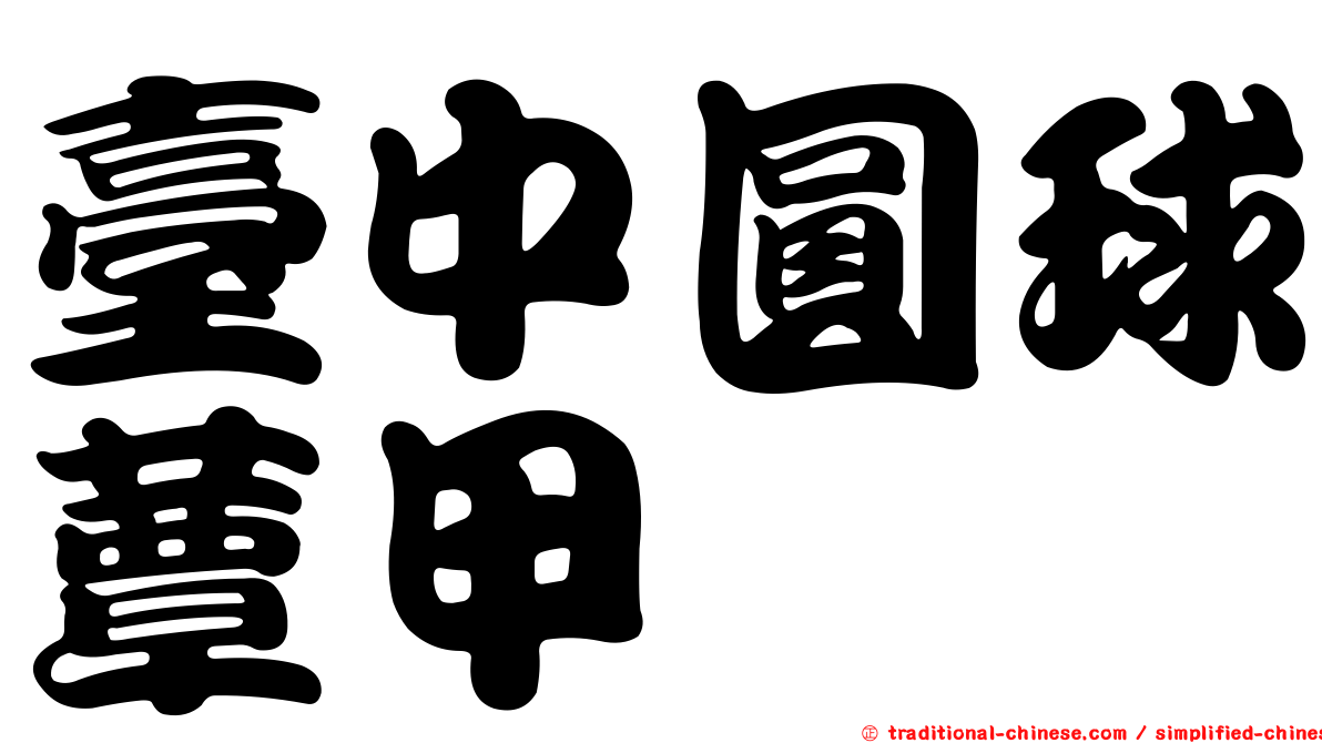 臺中圓球蕈甲