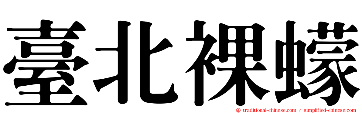 臺北裸蠓