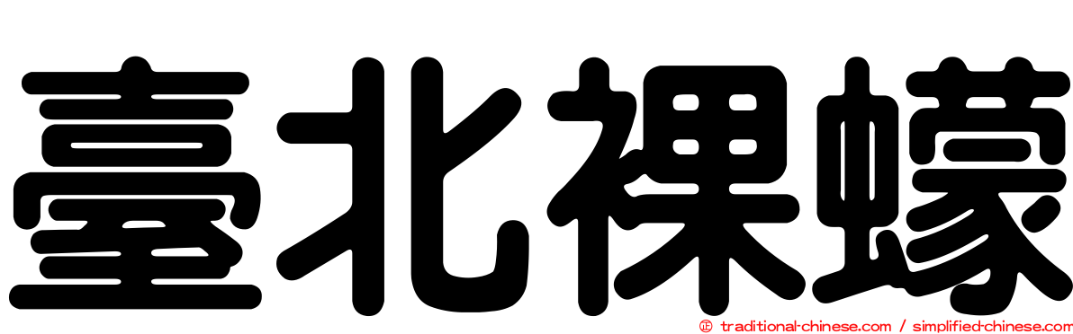臺北裸蠓