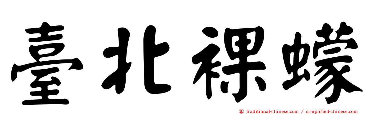 臺北裸蠓