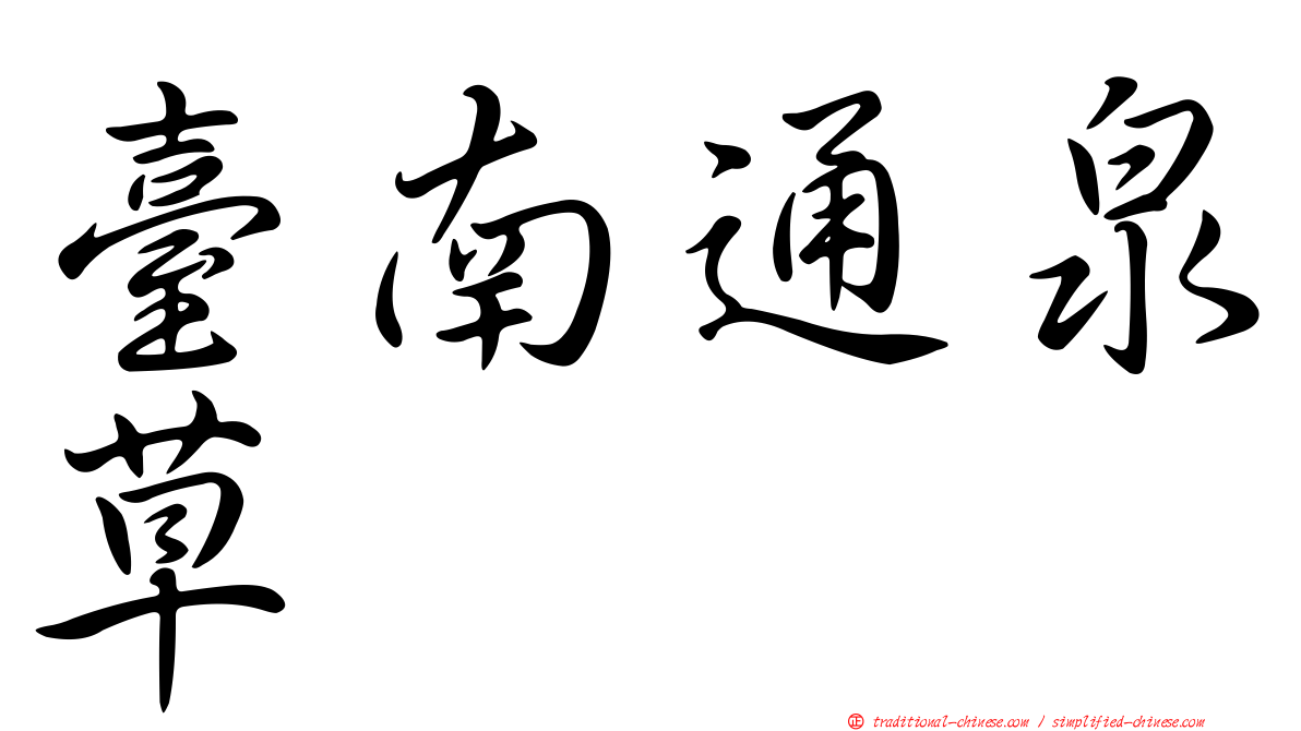 臺南通泉草