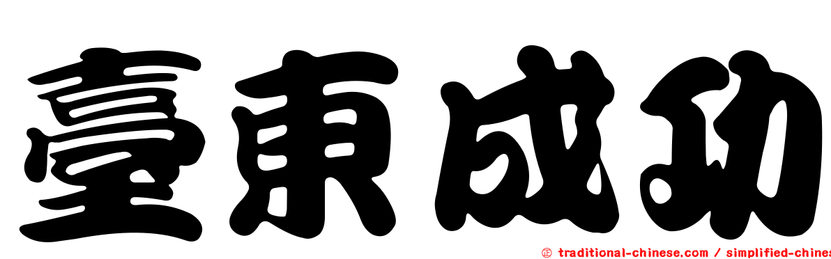 臺東成功