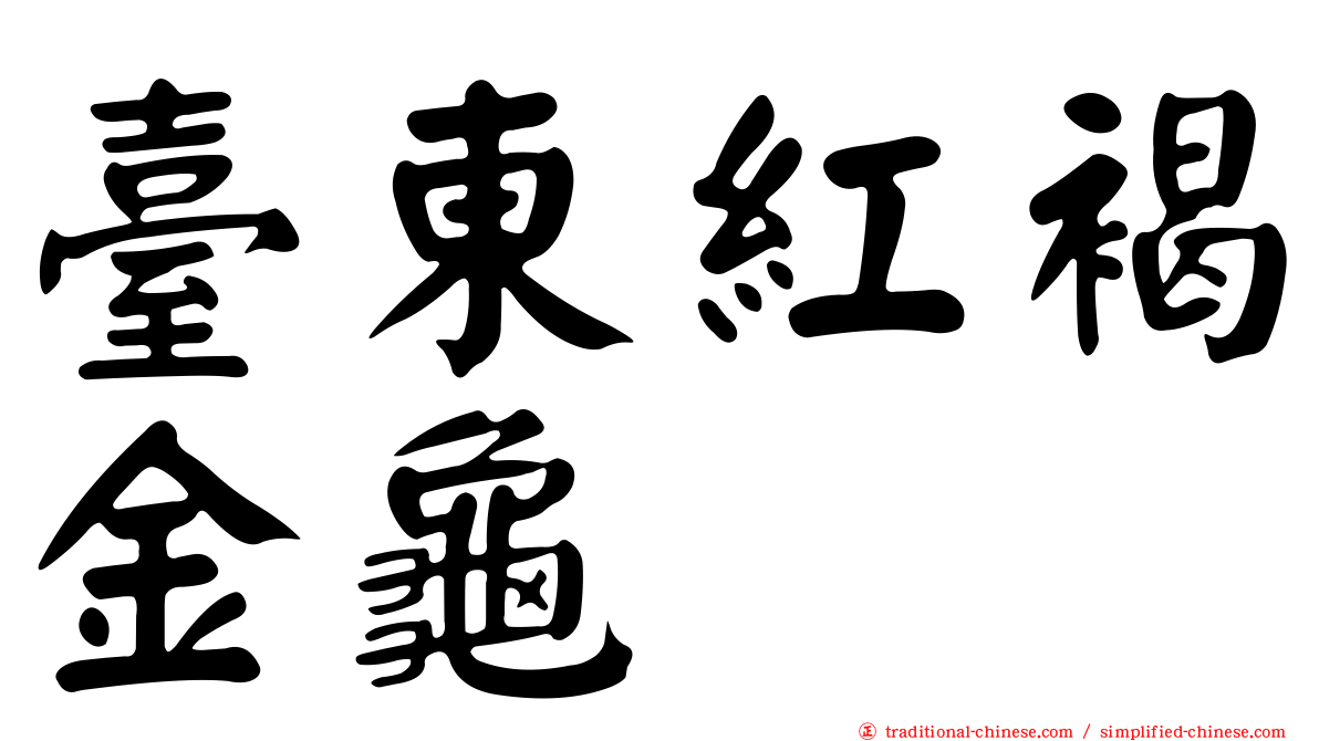臺東紅褐金龜