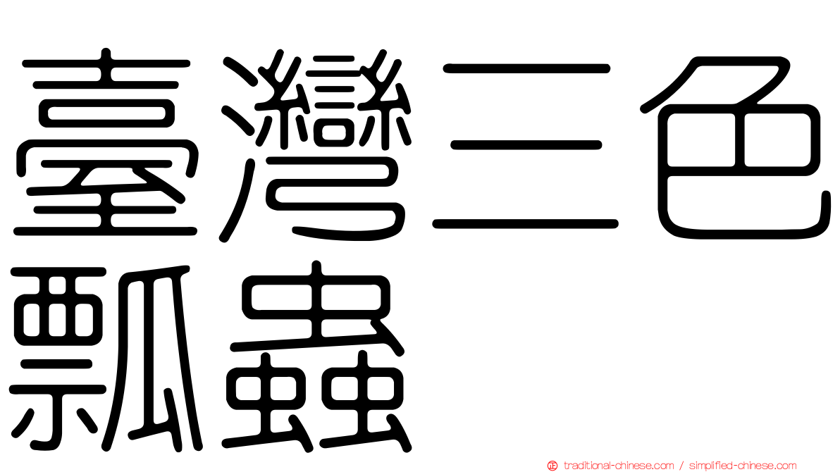 臺灣三色瓢蟲