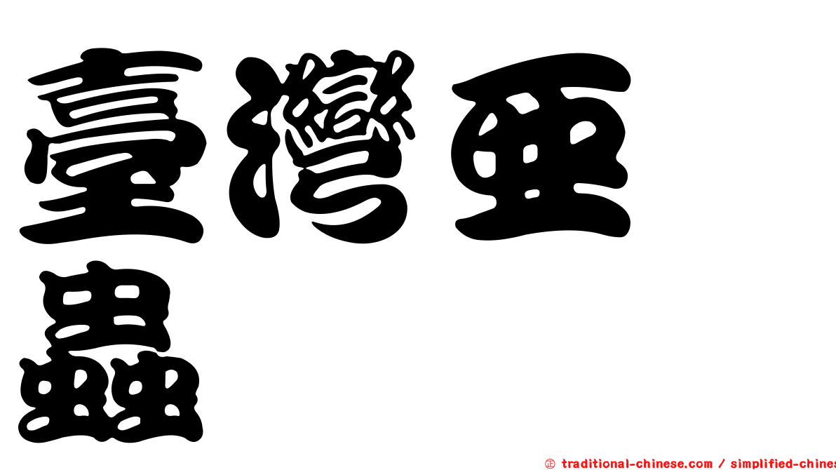 臺灣亞嚙蟲