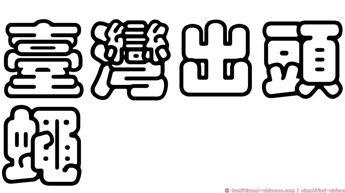 臺灣出頭蠅