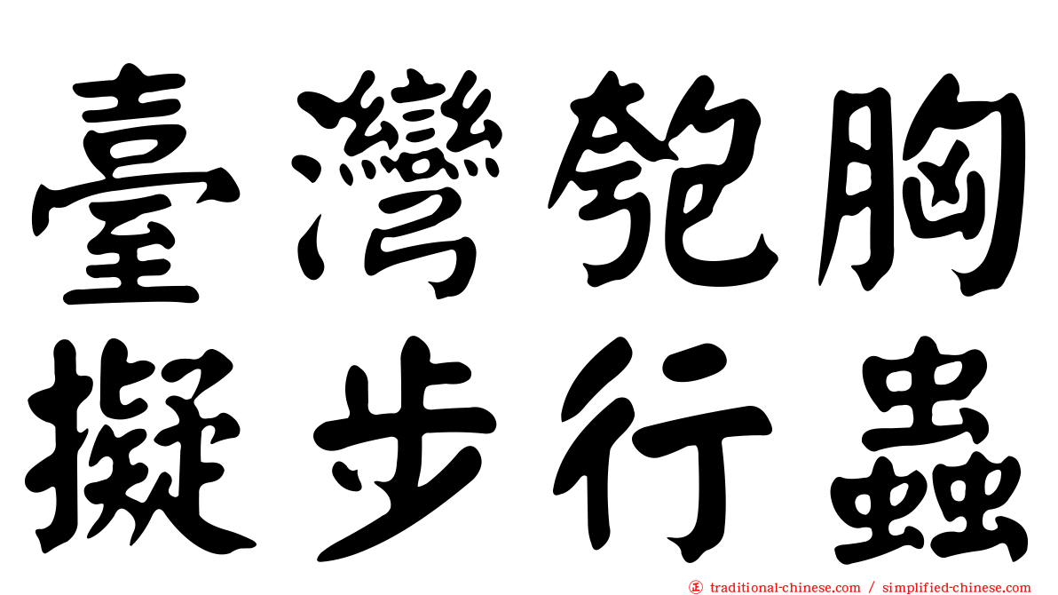 臺灣匏胸擬步行蟲