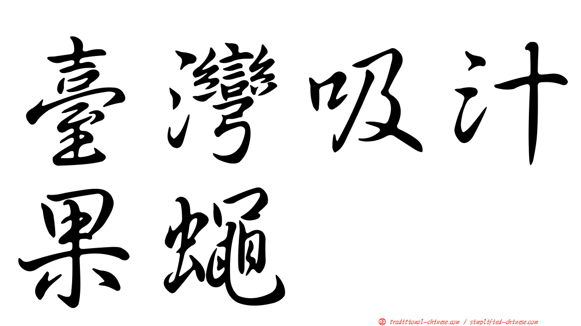 臺灣吸汁果蠅