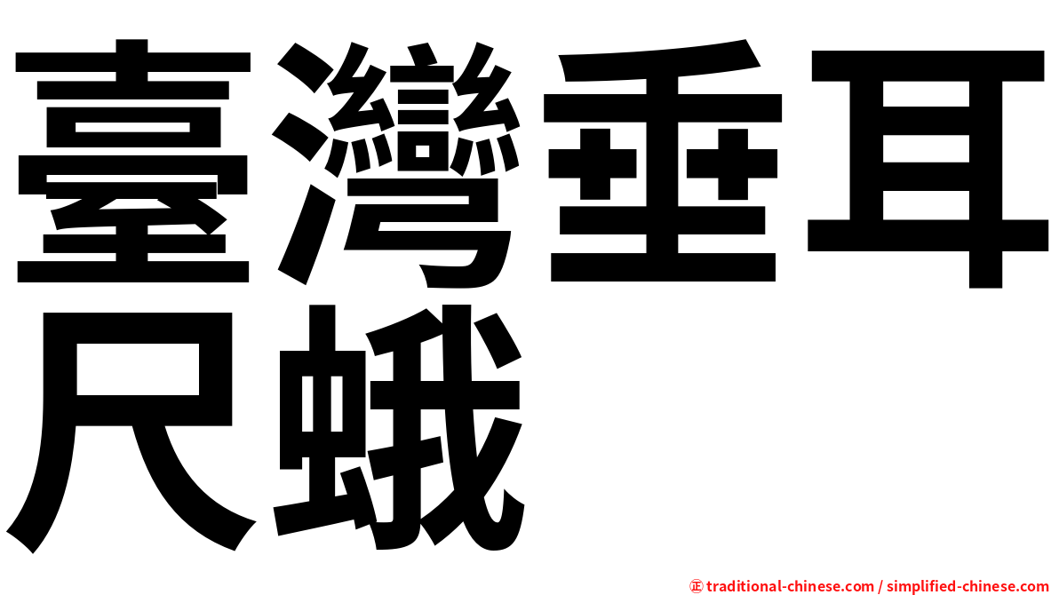 臺灣垂耳尺蛾