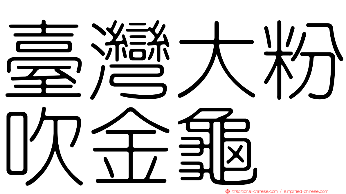 臺灣大粉吹金龜