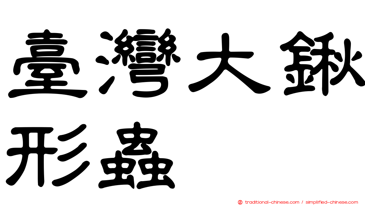 臺灣大鍬形蟲