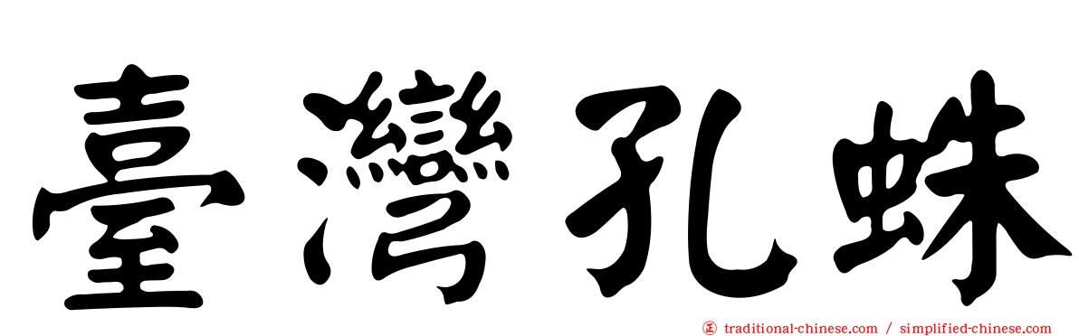 臺灣孔蛛