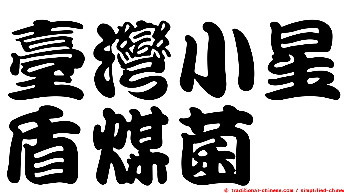 臺灣小星盾煤菌