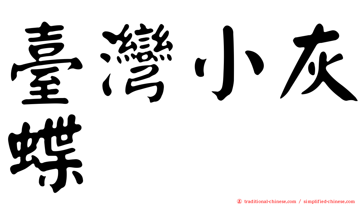 臺灣小灰蝶