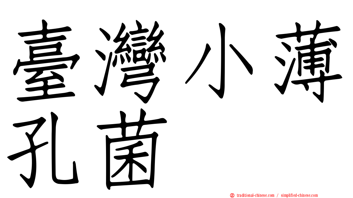 臺灣小薄孔菌