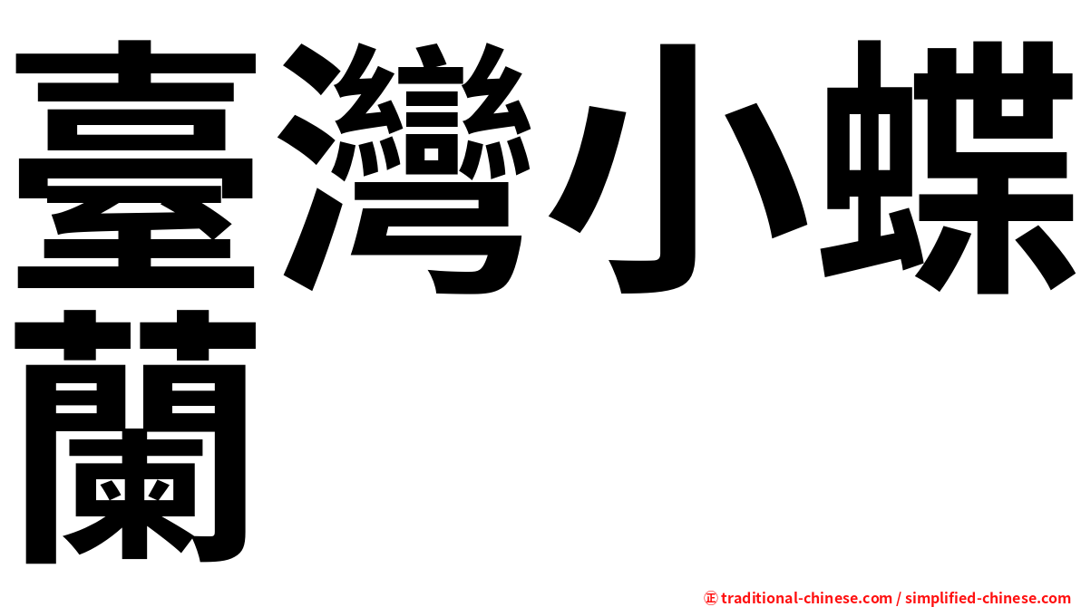 臺灣小蝶蘭