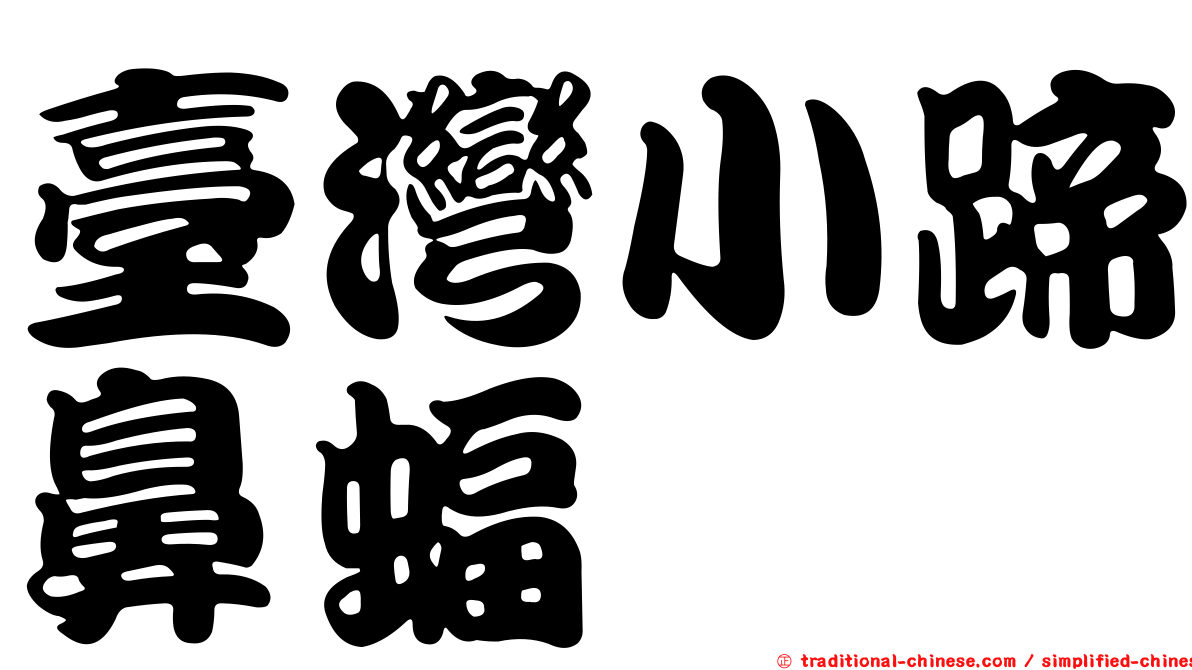 臺灣小蹄鼻蝠