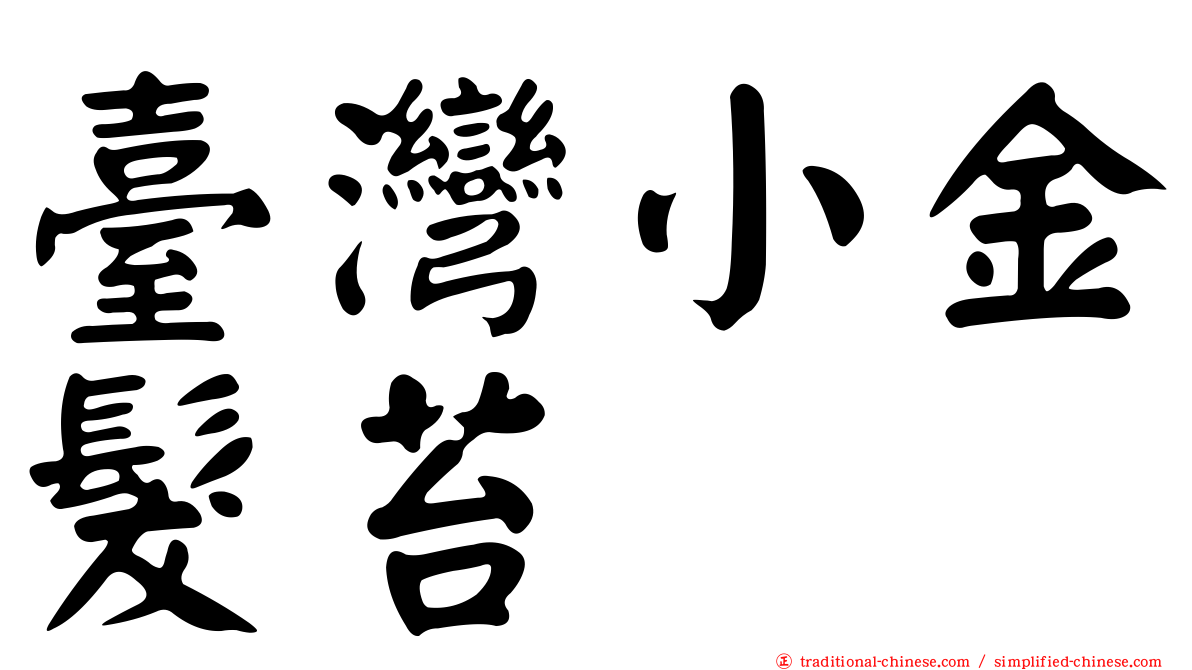 臺灣小金髮苔