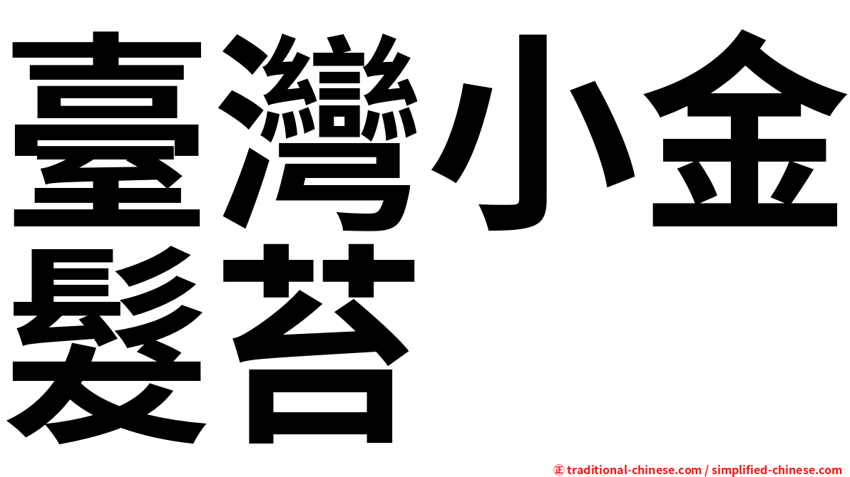 臺灣小金髮苔