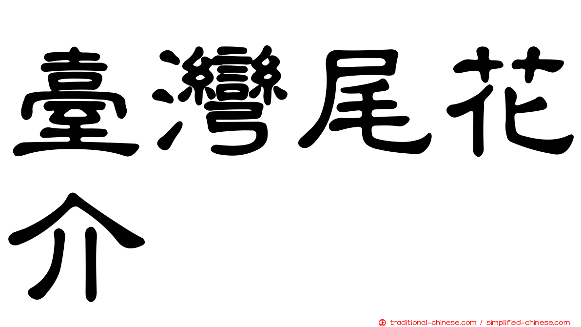 臺灣尾花介