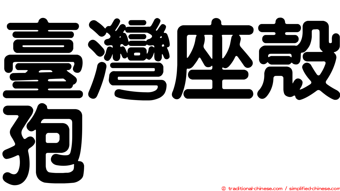 臺灣座殼孢