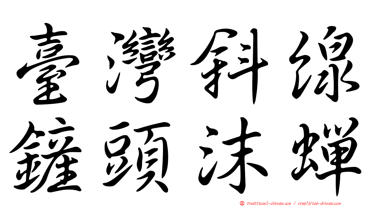 臺灣斜線鏟頭沫蟬