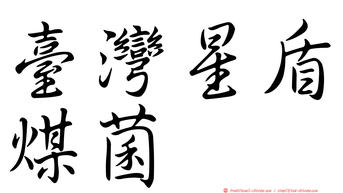 臺灣星盾煤菌