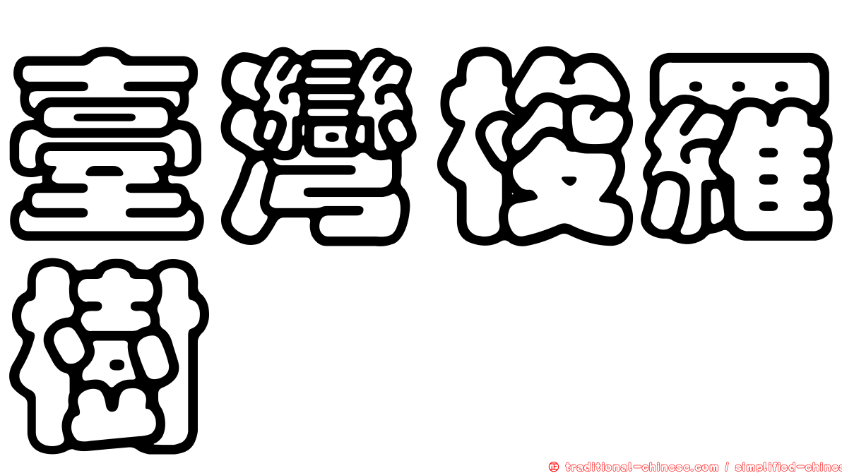 臺灣梭羅樹