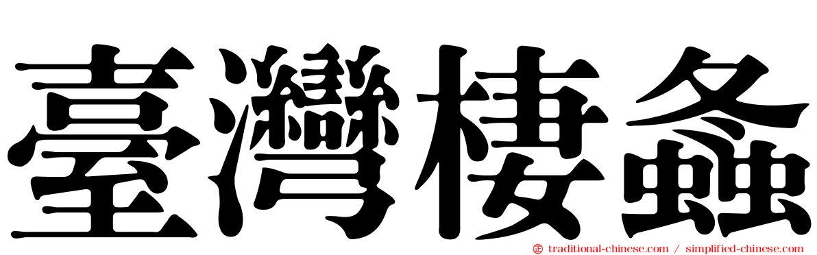臺灣棲螽