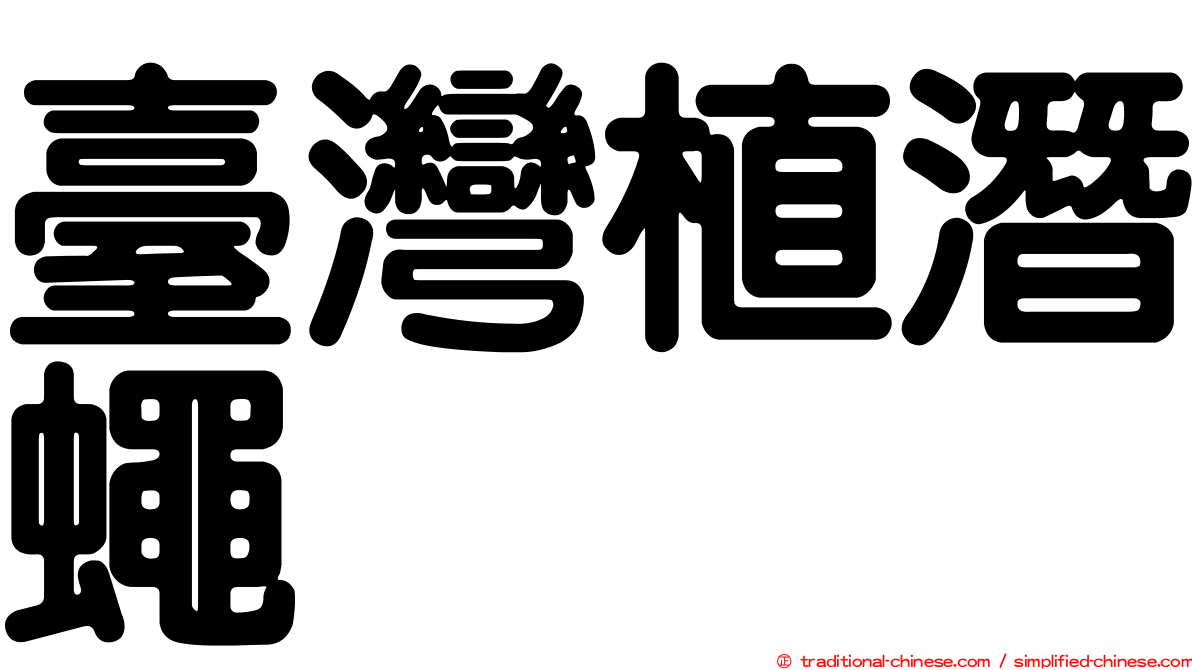 臺灣植潛蠅