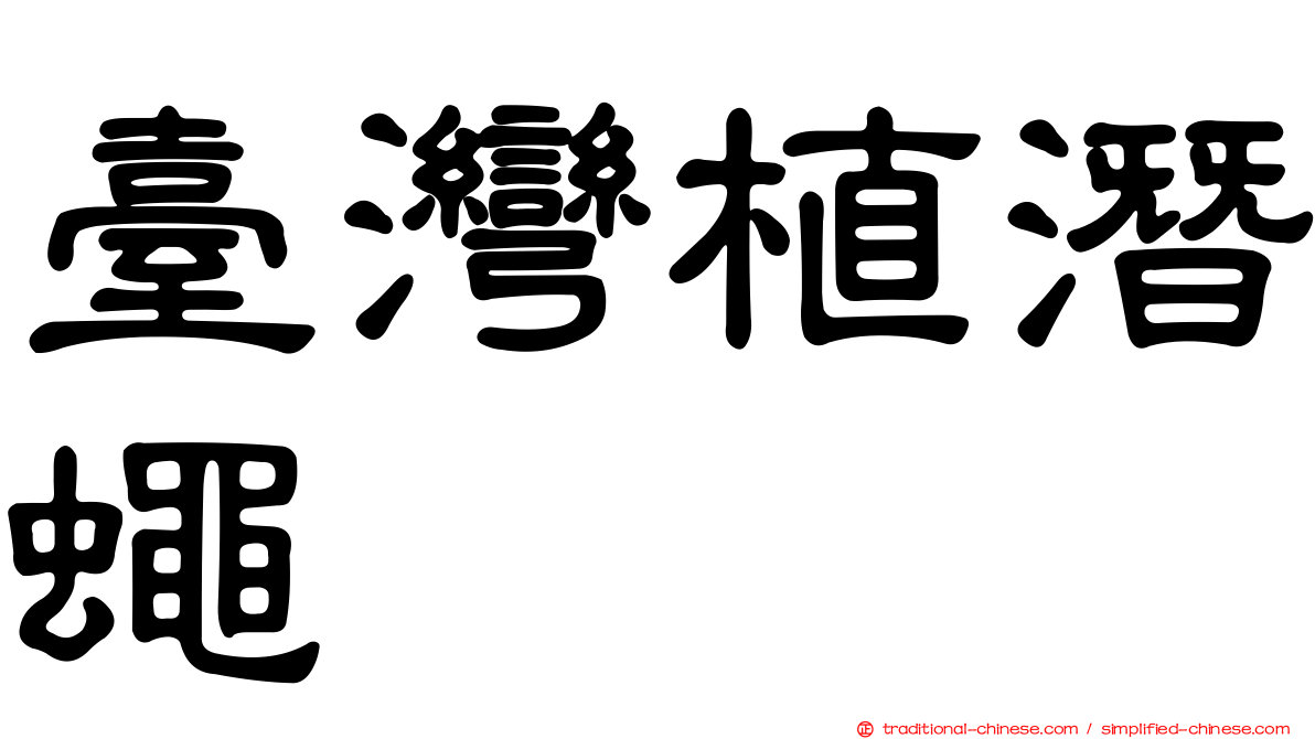 臺灣植潛蠅