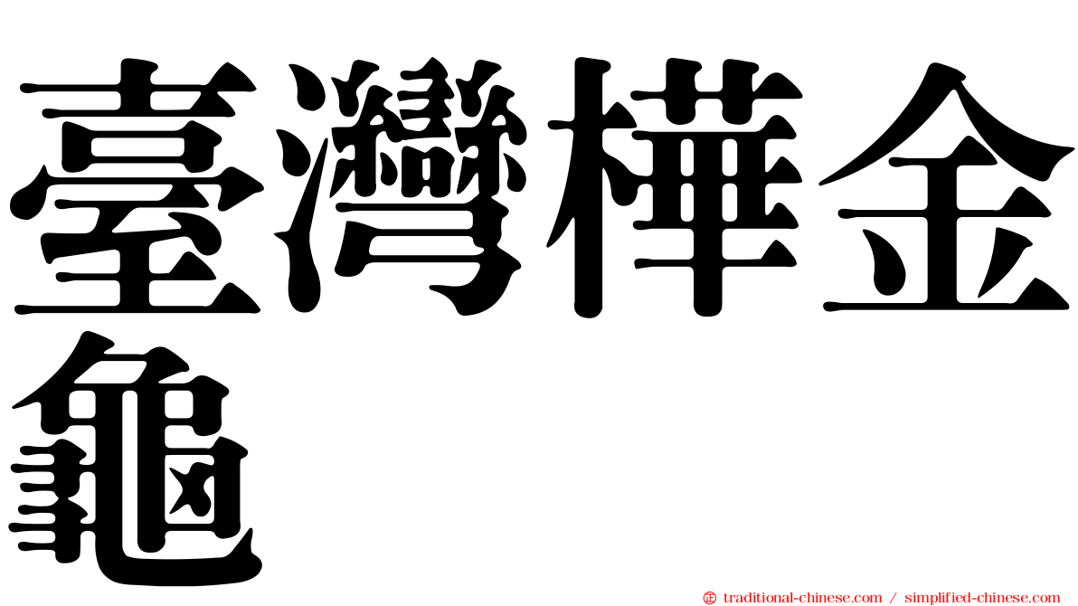 臺灣樺金龜