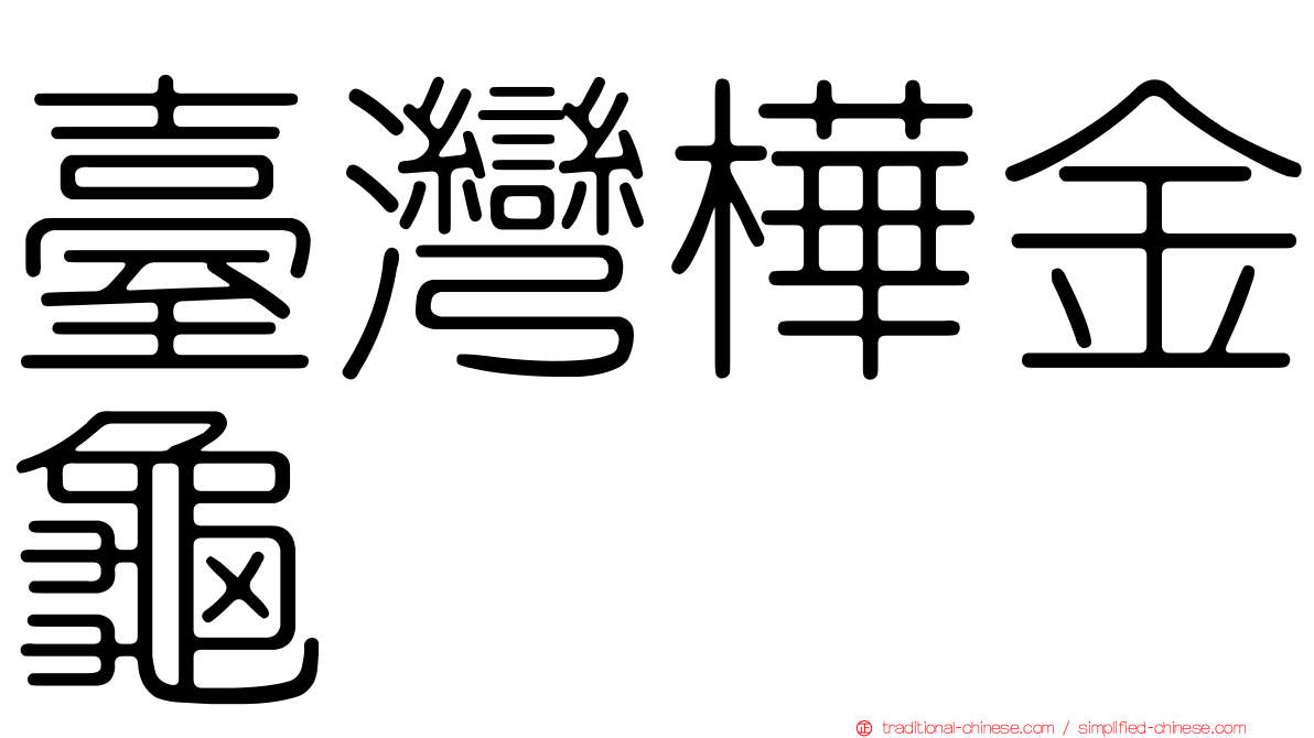 臺灣樺金龜