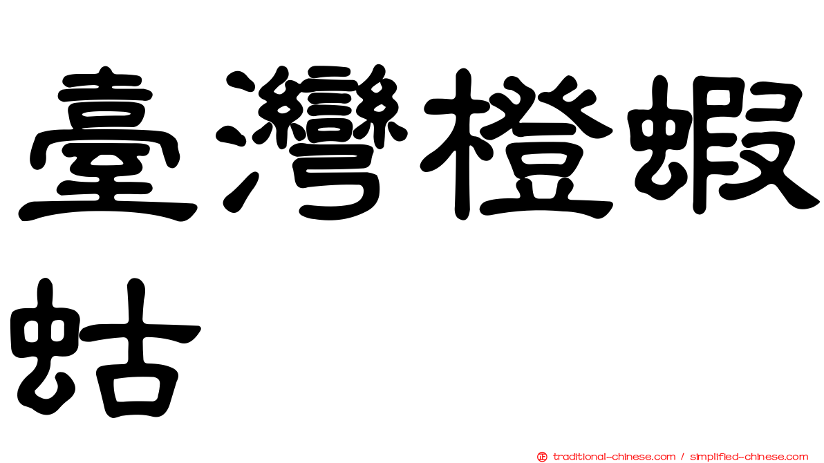 臺灣橙蝦蛄