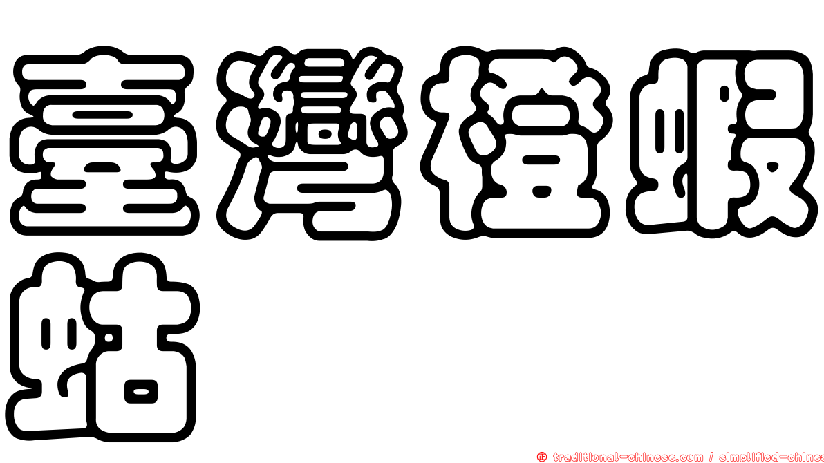 臺灣橙蝦蛄